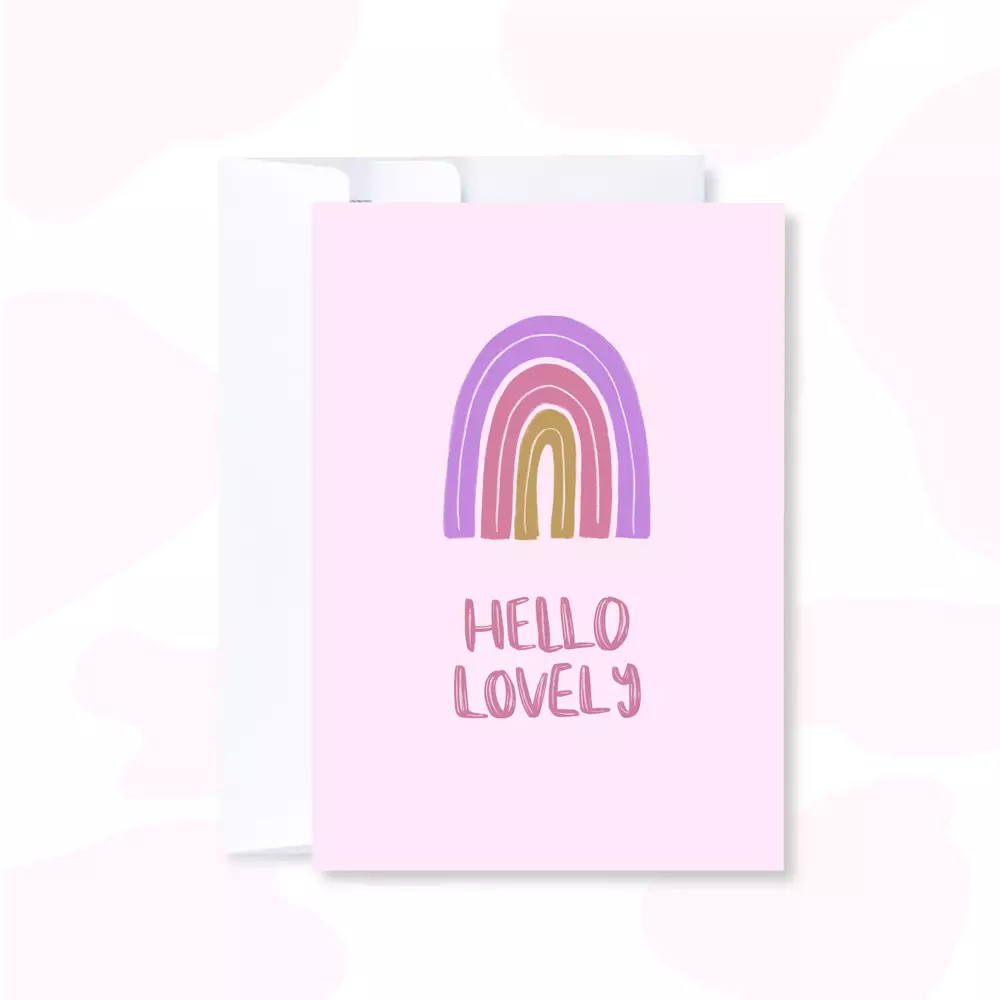 Hello Lovely | Greetings Card
