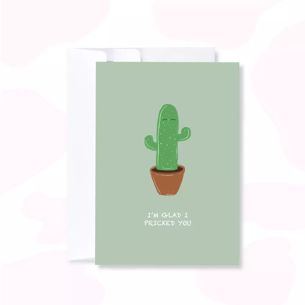 I’m Glad I Pricked You | Anniversary/Valentine’s Card